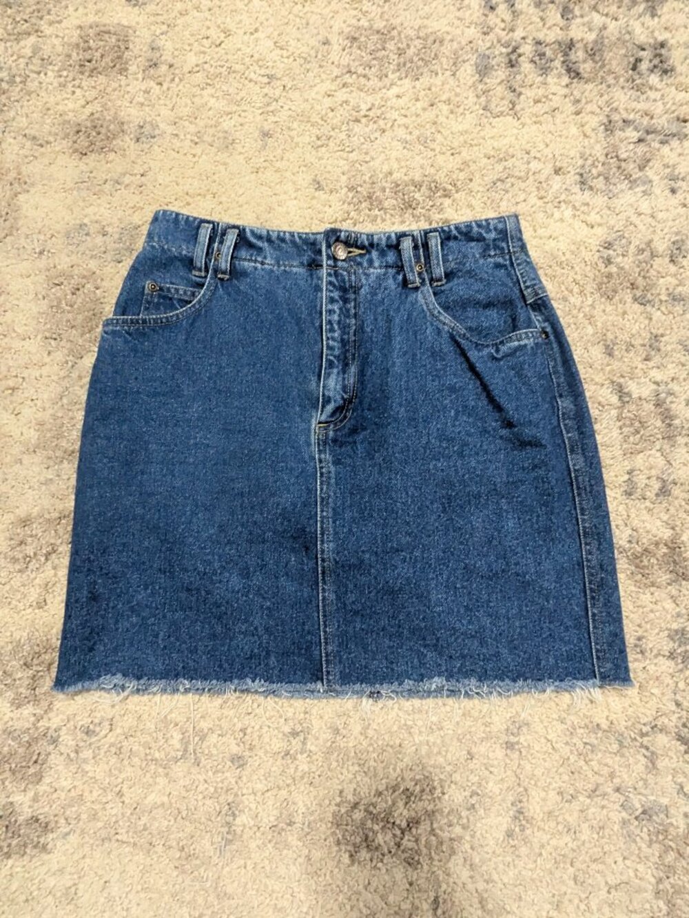 Distressed Jean Skirt